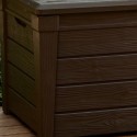 Baúl multiusos de resina para herramientas de jardín Keter Brightwood Stock