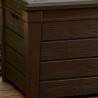 Baúl multiusos de resina para herramientas de jardín Keter Brightwood Stock
