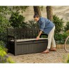 Banco de jardín contenedor de almacenamiento al aire libre Eden Keter 
