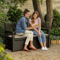 Banco de jardín contenedor de almacenamiento al aire libre Eden Keter 