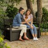 Banco de jardín contenedor de almacenamiento al aire libre Eden Keter 
