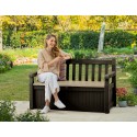 Banco de jardín contenedor de almacenamiento al aire libre Eden Keter 