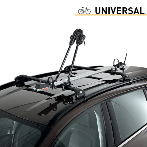 Portabicicletas universal para techo de coche con sistema antirrobo Bici 3000 Alu New