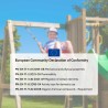 Parque infantil jardín niños tobogán columpio doble escalada Funny-3 DS Catálogo