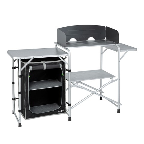 Gabinete de cocina plegable de aluminio para acampar Snack Easy Black Brunner