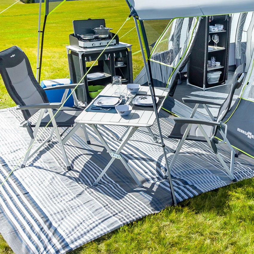 Titanio Quadra Compack 4 Brunner mesa plegable 120,5x70 camping