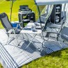 Mesa de camping plegable 110x71cm Plata Gapless Nivel 4 Brunner Venta