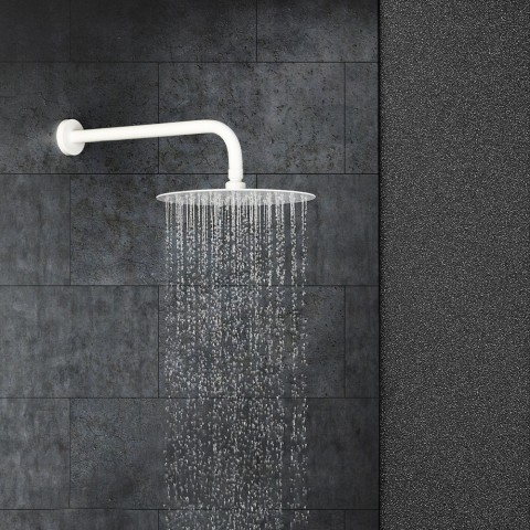 Conjunto ducha de pared brazo curvo 30cm rociador redondo ø20cm FRM345 Promoción