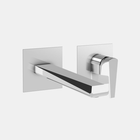 Grifo mezclador empotrado pared lavabo 170mm 2 placas E1003T Promoción