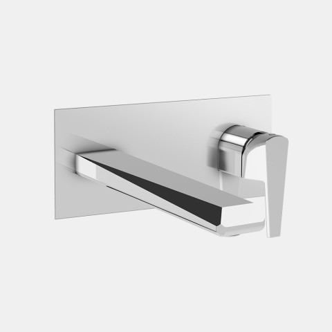 Mezclador de pared empotrado placa única 220mm lavabo E1003C Promoción