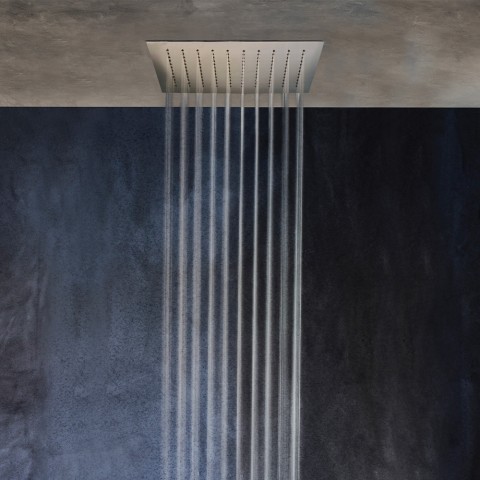 Ducha de techo empotrada cuadrada 44x44cm acero cromado FRM39115 Promoción