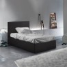 Cama individual de una plaza con red y contenedor 80x190 Basel Twin 