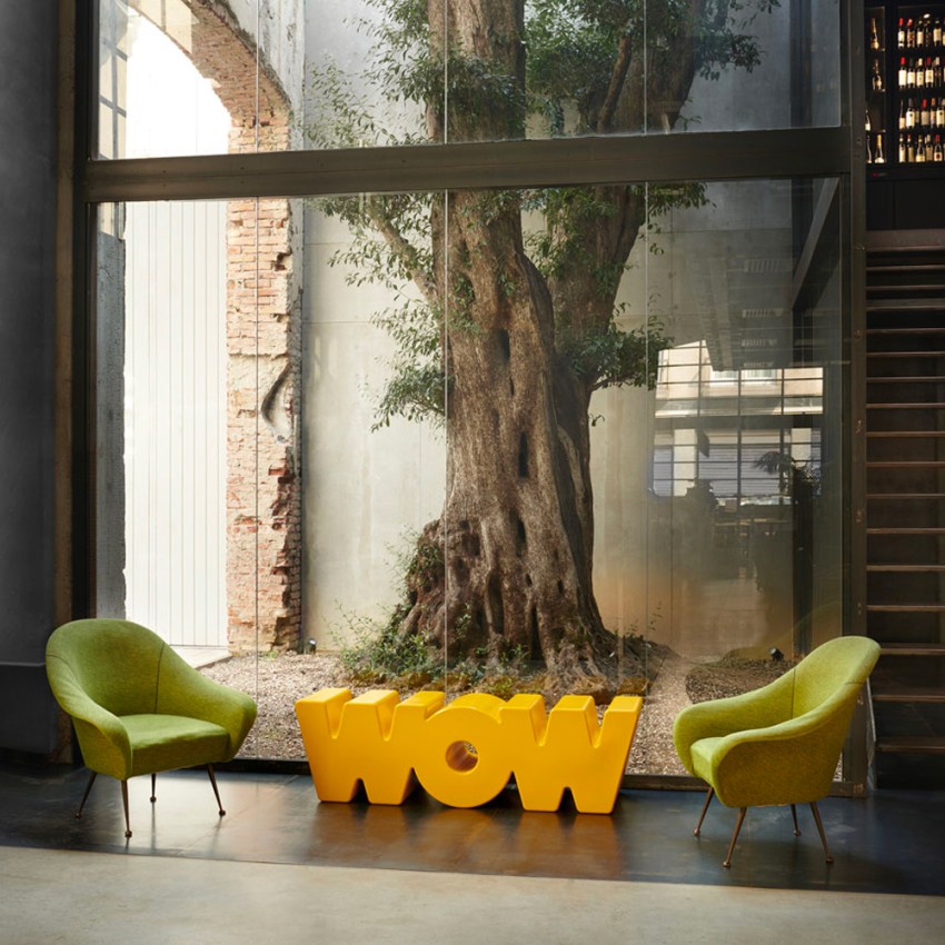 Banco diseño moderno Slide Wow interiores y jardines Rebajas