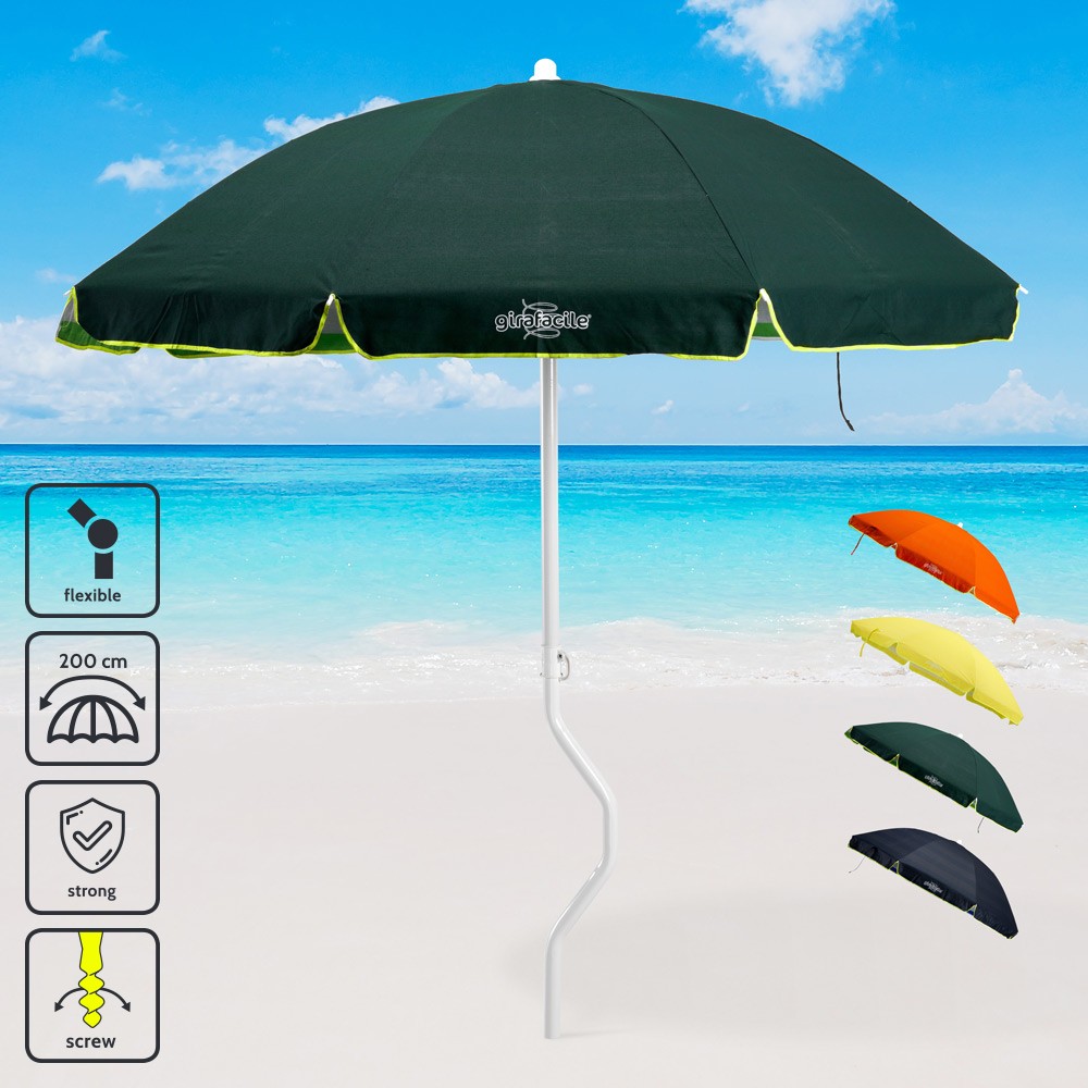 Sombrilla para playa y jardín Girafacile 200 cm algodón Artemide