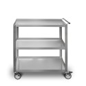 Carro de acero inoxidable cocina profesional 3 estantes Giorgio Parker Promoción