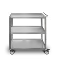 Carro de acero inoxidable cocina profesional 3 estantes Giorgio Parker Promoción