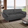 Sofá cama reclinable de diseño nórdico clic clac 3 plazas en tejido Fortaleza 