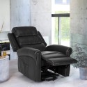 Sillón de masaje relajante eléctrico con elevador calefactor con ruedas Isabel Descueto