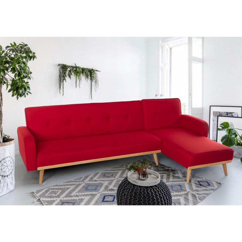 Sofá cama reclinable de 3 plazas en textil Diseño nórdico click clac Palmas