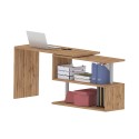 Escritorio de oficina de diseño escritorio giratorio de esquina de madera 2 estantes Volta WD Coste