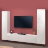Mueble TV suspendido moderno blanco 2 armarios Vibe WH Promoción