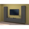Vibe RT mueble TV moderno gris colgado sistema pared 2 armarios Rebajas