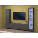Mueble moderno para TV y armario colgante Peris RT Rebajas