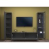 Mueble moderno para TV y armario colgante Peris RT Descueto