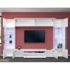 Sala de estar blanca sistema de pared soporte de TV 2 armarios de pared Sultan WH Rebajas