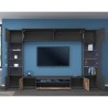 Mueble TV moderno de madera negra 2 armarios de pared Sultan AP Catálogo