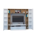 Arkel WH mueble de madera blanco para TV mueble librería de pared Rebajas