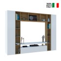 Arkel WH mueble de madera blanco para TV mueble librería de pared Venta
