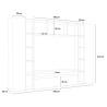 Arkel WH mueble de madera blanco para TV mueble librería de pared Catálogo