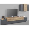 Soporte de TV moderno de pared de madera negra Stady AP Catálogo