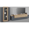Mueble TV moderno de madera y negro Woud AP Descueto