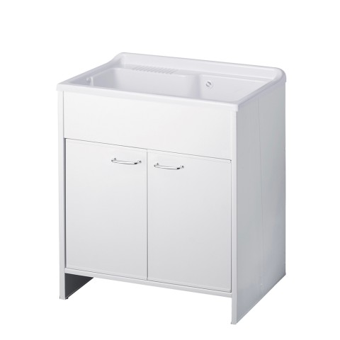 Mueble lavadero con fregadero 2 puertas 80x50cm 9010K Negrari Promoción