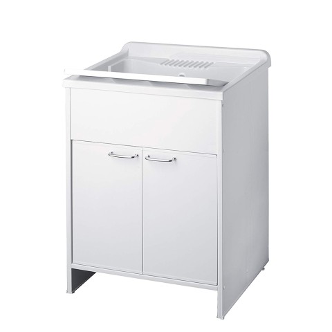 Lavadero móvil para lavandería con tabla 2 puertas 60x50cm 9002K Negrari Promoción