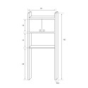 Negrari 5012P/5017P Mueble cubrelavadora con estantería portaobjetos de  Resina para Exterior (70 x 60 x 94/65 x 26,5 x 79), Color Blanco :  : Hogar y cocina