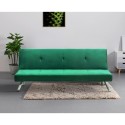 Sofá cama 2 plazas clic clac diseño abatible tejido terciopelo Probatus 