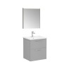 Mueble de baño suspendido lavabo 60cm 2 cajones espejo LED Root VitrA S Elección