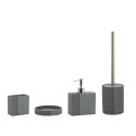 Set de accesorios de baño gris portaescobillas dispensador de jabonera Fossil Venta