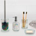 Set de accesorios de baño portacepillos de dientes de cristal jabonera de cristal Opal Promoción