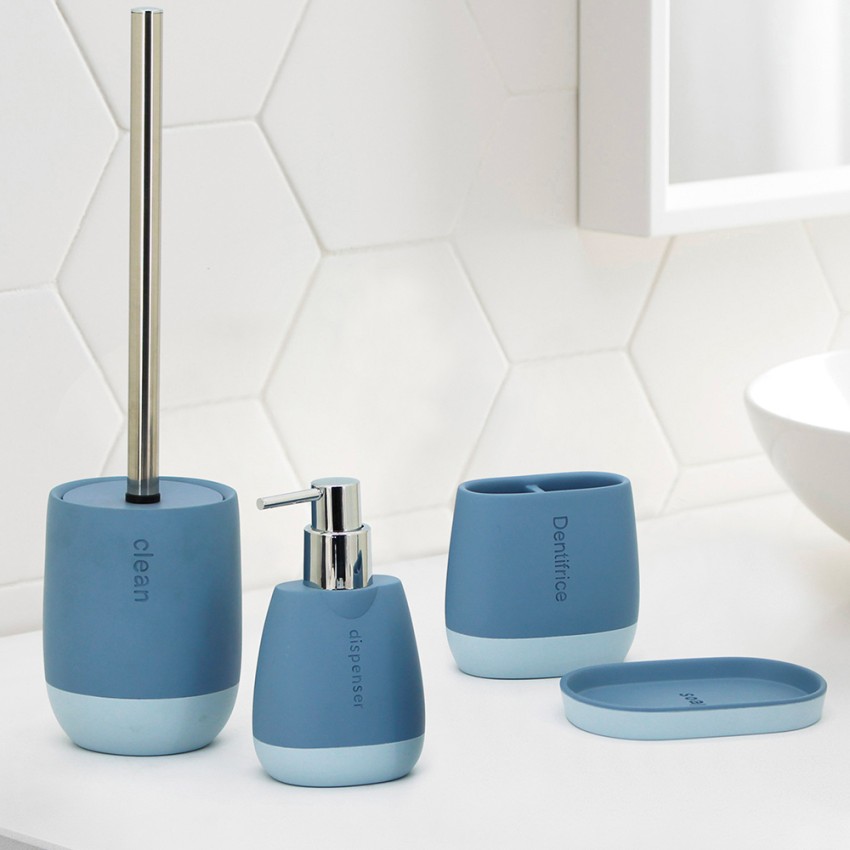 Accesorios de baño dosificador de jabón azul claro Seda Promoción