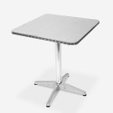 Conjunto de mesa de exterior 70 x 70 cm con 2 sillas de aluminio bar jardín Bliss Catálogo