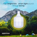 Lámpara LED portátil 50 W para tienda de campaña con panel solar y mando a distancia SunStars Oferta