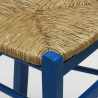 Silla Comedor Rústica Madera Asiento Artesanal Para Cocina Bar y Taberna Paesana 