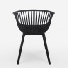 Silla moderna con reposabrazos para jardín cocina comedor Philis Precio