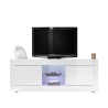 Mueble TV salón moderno blanco brillante 2 puertas Nolux Wh Basic Catálogo