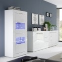 Blanco brillante escaparate moderno diseño de la sala de estar Nina Wh Basic Oferta