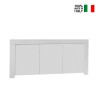 Aparador de cocina de 3 puertas de madera blanca brillante 160cm Amalfi Wh S Venta